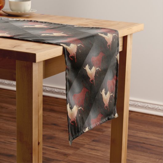 タウレアンブルズアニマルアート ショートテーブルランナー (インサイチュ)