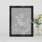 タウロス座の地図Hevelius 1690オンブラック (スタンド正面)