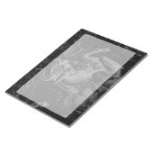 タウロス座の地図Hevelius 1690オンブラック ノートパッド (アングル)