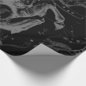 タウロス座の地図Hevelius 1690オンブラック ラッピングペーパー (角)