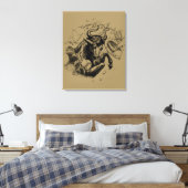 タウロス星座ヘベリアス1690版木、銅版、版画 キャンバスプリント (インサイチュ (寝室))