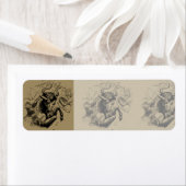 タウロス星座ヘベリアス1690版木、銅版、版画 ラベル (インサイチュ)