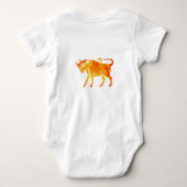 タウロス水彩画 ベビーボディスーツ (裏面)