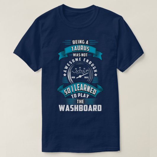タウロス洗濯板プレーヤー Tシャツ (デザイン正面)