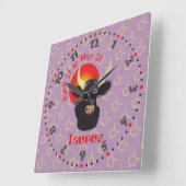 タウロス4月21日～5月20日壁時計 スクエア壁時計 (傾斜)