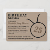 タウロス、ザ・ブル、〔占星術の〕十二宮図・スター・サイン、誕生日 招待状 (正面)