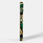 タウロス・ブル、エメラルドと金ゴールド パーソナライズされた Case-Mate iPhoneケース (裏面 / 右)