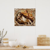 タウロス、〔占星術の〕十二宮図のシンボルや象徴 ポスター (キッチン)