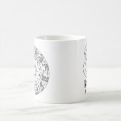 タウロス、〔占星術の〕十二宮図シンボルや象徴 コーヒーマグカップ (中央)