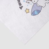 タウロス〔占星術の〕十二宮図ドリーマー – かわいいスリーピーバニー 薄葉紙 (詳細)