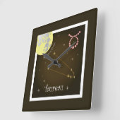 タウロー21 avril au 20 mai Uhr スクエア壁時計 (傾斜)