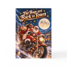 タウンに戻ってきた少年たち クリスマスカード  楽しい