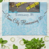 タウンシティホームカミングアクアマリン記念 キッチンタオル (折り畳み)