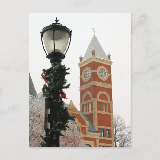 タウンスクエア – ウィスコンシン州，モンロー ポストカード (正面)