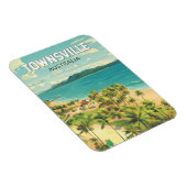 タウンズビルオーストラリア旅行アートヴィンテージ マグネット (右側)