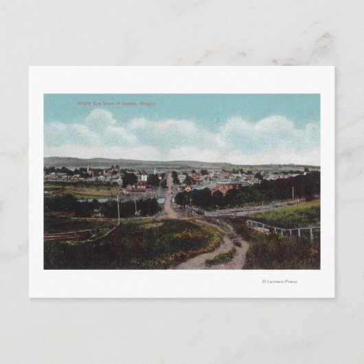 タウンダラスの空中表示 ポストカード (正面)