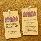 タウンハモダンス実在エステートブローカーエージェント不動産仲介業者 名刺