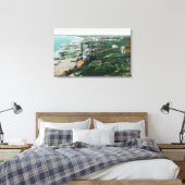 タウンビューとウォーターフロントブラフシティ， AK キャンバスプリント (インサイチュ (寝室))