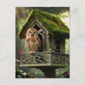 タウンフクロウと家 ポストカード (正面)