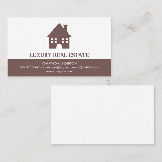 タウンホームアイコン実在エステートエージェント 名刺 (正面/裏面)