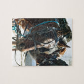 タウンホールミーティングアミッシュ乳母車ウマ ジグソーパズル (横)