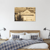タウンホール1898サインキャンバスプリントプリント キャンバスプリント (インサイチュ (寝室))