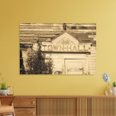 タウンホール1898サインキャンバスプリントプリント キャンバスプリント (インサイチュ (リビング))