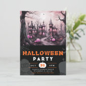 タウン不気味ハウズ幽霊のよく出るパンプキンスハロウィーン 招待状 (スタンド正面)