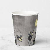 タウン不気味ハロウィーン紙カップ 紙コップ (右)
