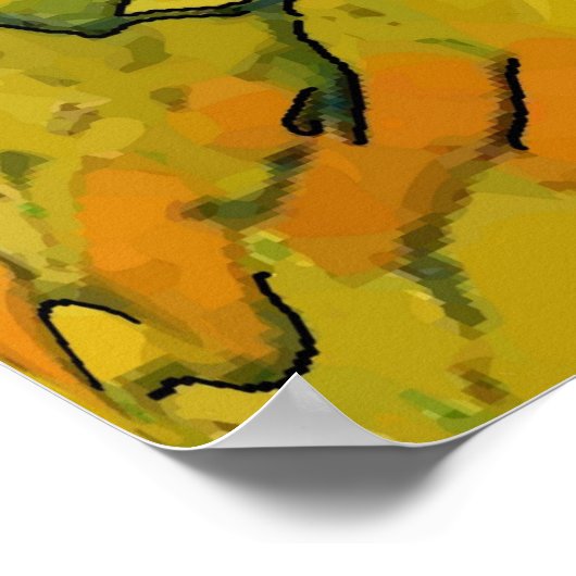 タウン通りマティススタイル ポスター (角)