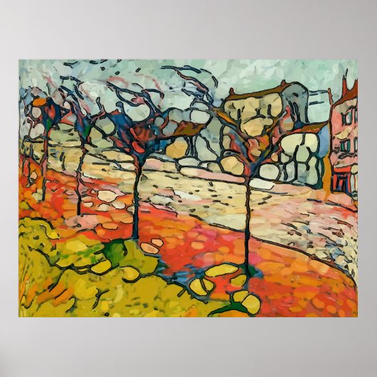 タウン通りマティススタイル ポスター (正面)