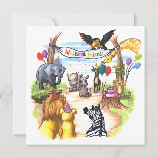 タウン·パーティの招待状にニュー·ライノが 招待状 (正面)