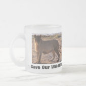 タウ救の野生生物 フロストグラスマグカップ (左)