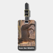 タウ救の野生生物 ラゲッジタグ (正面縦)