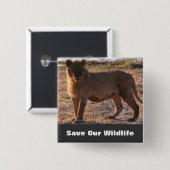 タウ救の野生生物 缶バッジ (正面&裏面)