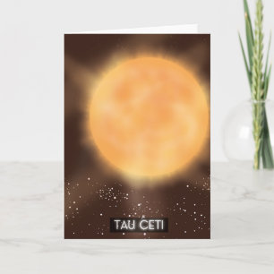 タウ・ケタ星の宇宙アートポスター シーズンカード