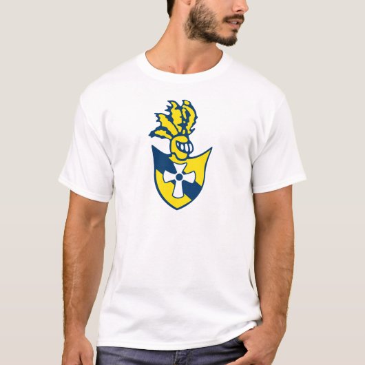 タウGammaシータCrest Tシャツ – 白 (正面)