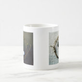 タオの陰陽の麻ひも コーヒーマグカップ (中央)