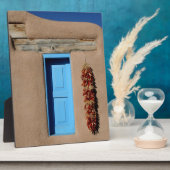 タオスの青い窓 フォトプラーク (側面)