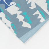 タオススキーバレースキーエリアウィンターニューメキシコヴィンテージ フリースブランケット (角)