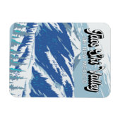 タオススキーバレースキーエリアウィンターニューメキシコヴィンテージ マグネット (横)