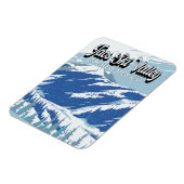 タオススキーバレースキーエリアウィンターニューメキシコヴィンテージ マグネット (左側)