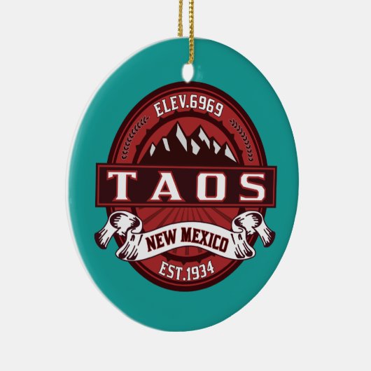 タオスニューメキシコエスト1934クリスマス装飾品 セラミックオーナメント (右)
