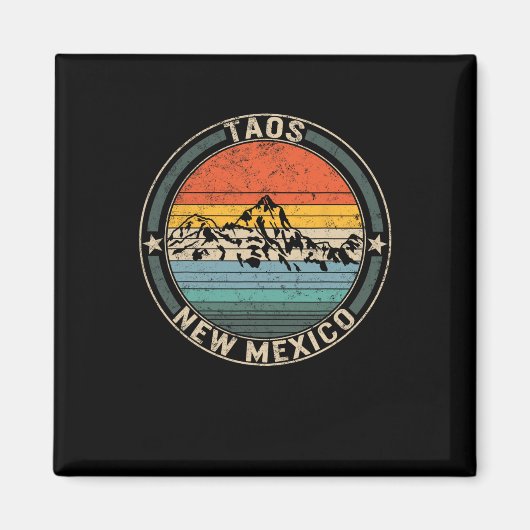 タオスニューメキシコスキータオスキーバレースノーボーディン マグネット (正面)