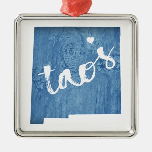 タオスニューメキシコ木目 メタルオーナメント (正面)