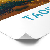 タオスプエブロニューメキシコ旅行プリント ポスター (角)