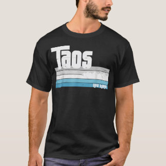 タオス ニューメキシコ州 レトロ ヴィンテージ スキー ハイキング Tシャツ