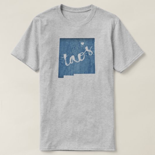 タオス ニューメキシコ ウッドグレイン Tシャツ (デザイン正面)
