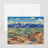 タオス ニューメキシコ 旅行 ポストカード (正面/裏面)