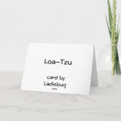 タオズム引用文ロアツー カード (裏面)